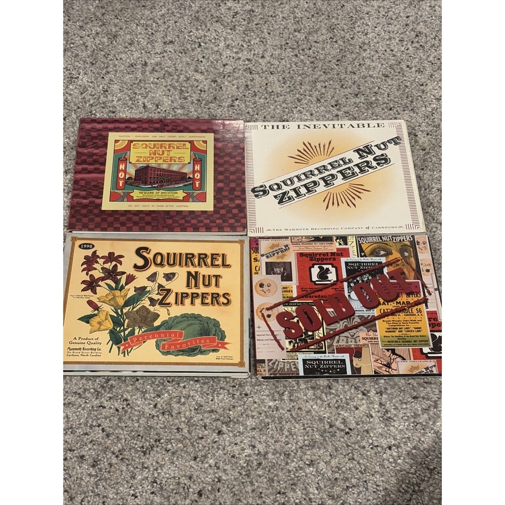 Squirrel Nut Zippers 4 Cd Lot Digipacks. Hot, Sold Out, Perennial Fave, Inev